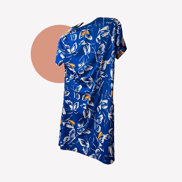 ADIDAS FARM RIO BUTTERFLY ROYAL BLUE THREE STRIPE ROYAL BLUE DRESS RAINBOW PRIDE - Picture 9 of 11